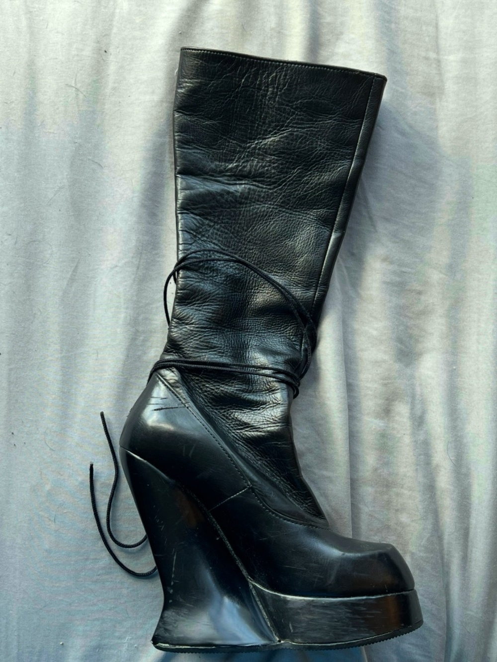 John Fluevog Grand National Boots Black Size 5.5
